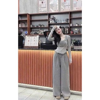 Quần  Xuông Cạp Liền ELEGANTE Chất Liệu Dạ Ép Cực Sịn Sò, Siêu Tôn Dáng, Che Khuyết Điểm 688980