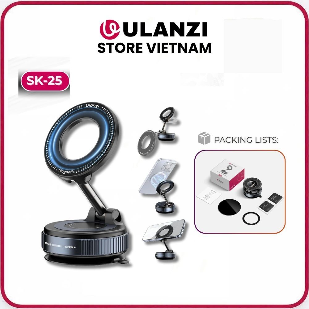 Giá đỡ hút chân không từ tính Ulanzi SK-25