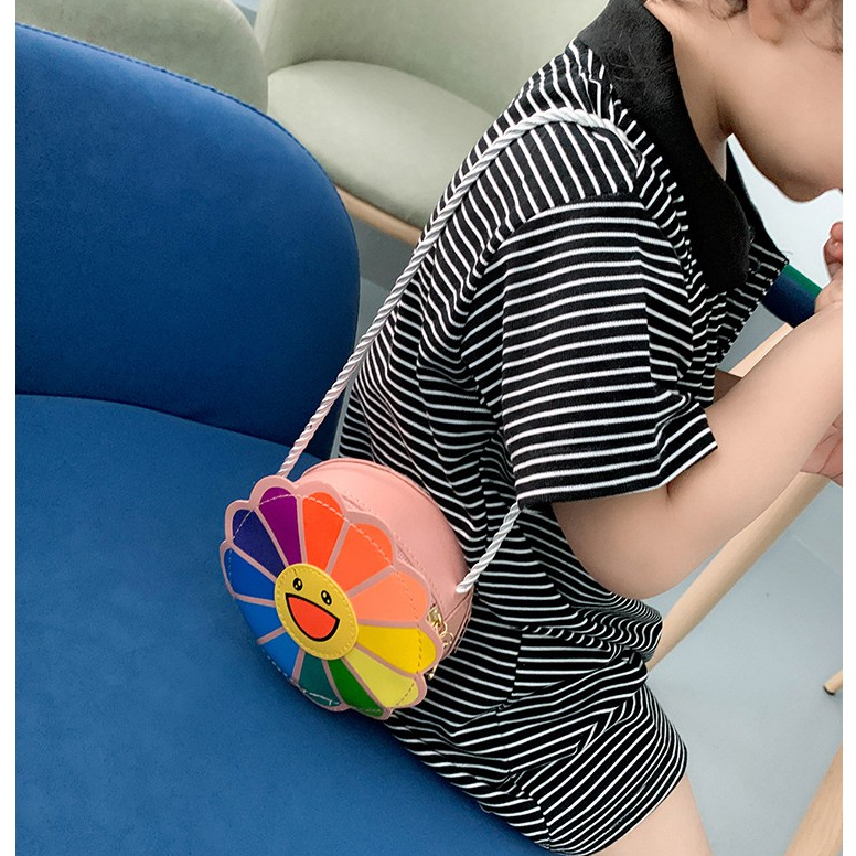 Túi đeo chéo cho bé Hoa Daisy nhiều màu K391 Shalla