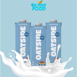 [DATE MỚI] THÙNG 6 HỘP 1L, LỐC 3 HỘP - Sữa Yến Mạch Oatside Không Đường Ít Calo, Oatside Socola 1L/180ML