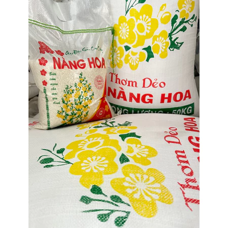 Gạo Nàng Hoa Sữa Thơm nhiều dẻo nhiều ngọt cơm -Tiền Giang