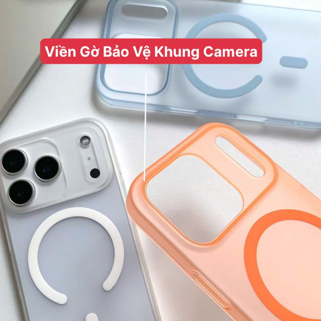 Ốp Lưng iPhone KiNGBON Nhám Mờ Hỗ Trợ Sạc Không Dây cho iPhone 17Pro Max/17Pro/16ProMax/15Pro Max