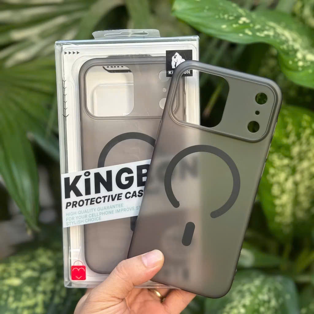 [ Đã có iP 17 ] Ốp lưng iPhone Nhám Mờ KiNGBON không ố màu dành cho iphone 14Pro Max đến 17 Pro Max