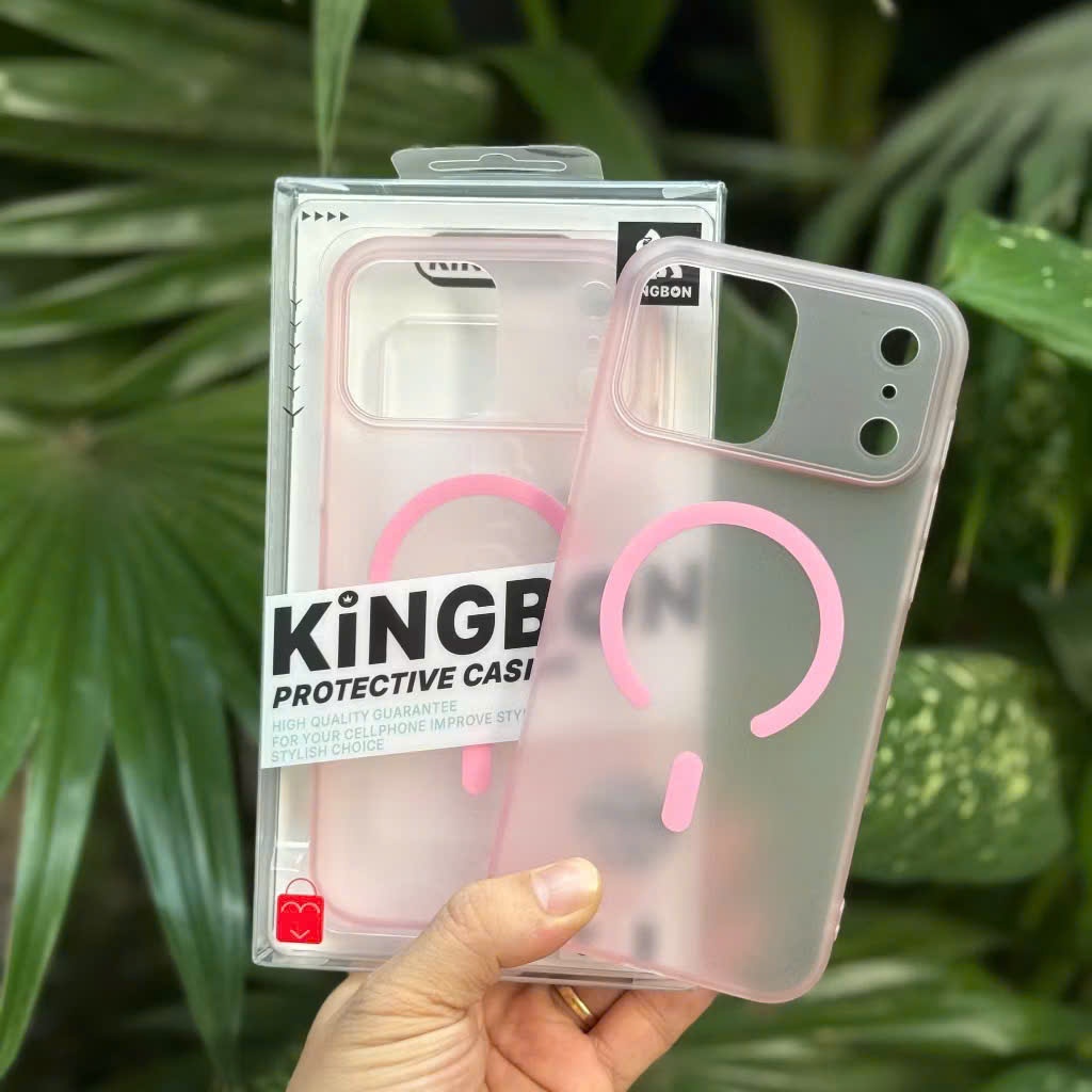 [ Đã có iP 17 ] Ốp lưng iPhone Nhám Mờ KiNGBON không ố màu dành cho iphone 14Pro Max đến 17 Pro Max