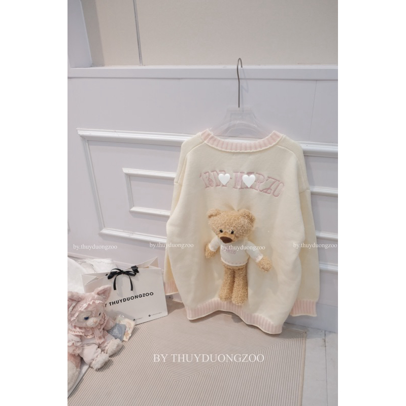 THUYDUONGZOO - ÁO LEN 13DE KÈM GẤU TO THÁO RỜI ĐƯỢC ( QC CÓ SẴN )