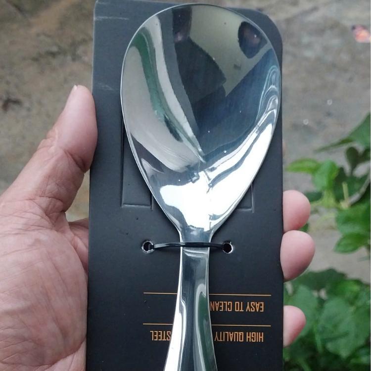 Vá xới cơm POYZ chống dính chất liệu Inox 304 sáng bóng hàng xuất Nhật