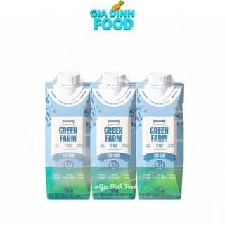 Sữa tươi Vinamilk Green Farm cao đạm, không lactose - LỐC 3 hộp/ 250ml