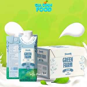 Sữa tươi Vinamilk Green Farm cao đạm, không lactose - LỐC 3 hộp/ 250ml