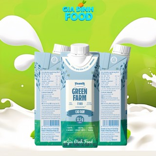 Sữa tươi Vinamilk Green Farm cao đạm, không lactose - LỐC 3 hộp/ 250ml