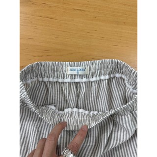 [JUNE LINEN] Quần dài ống rộng 36cm cho nữ, chất Linen tưng washed, lưng thun. QD10