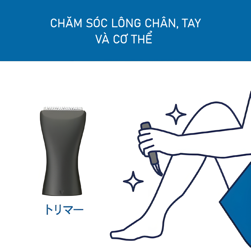Máy Cạo Lông 3in1 Với Thiết Kế Tiện Lợi 3 Đầu Thay Thế Để Cạo Râu /Tỉa Lông Mũi /Cạo Lông Tay Chân