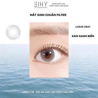 SIHY – Kính áp tròng, Lens [CẬN] Lueur Premium màu xám trong trẻo, độ mắt 0-10 độ, chính hãng Hàn Quốc