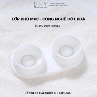 SIHY – Kính áp tròng, Lens [CẬN] Lueur Premium màu xám trong trẻo, độ mắt 0-10 độ, chính hãng Hàn Quốc