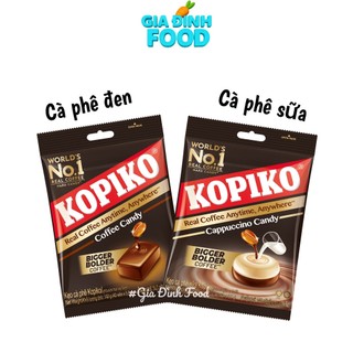 Kẹo cà phê đen Kopiko và cà phê sữa Kopiko 40 viên/ 135g