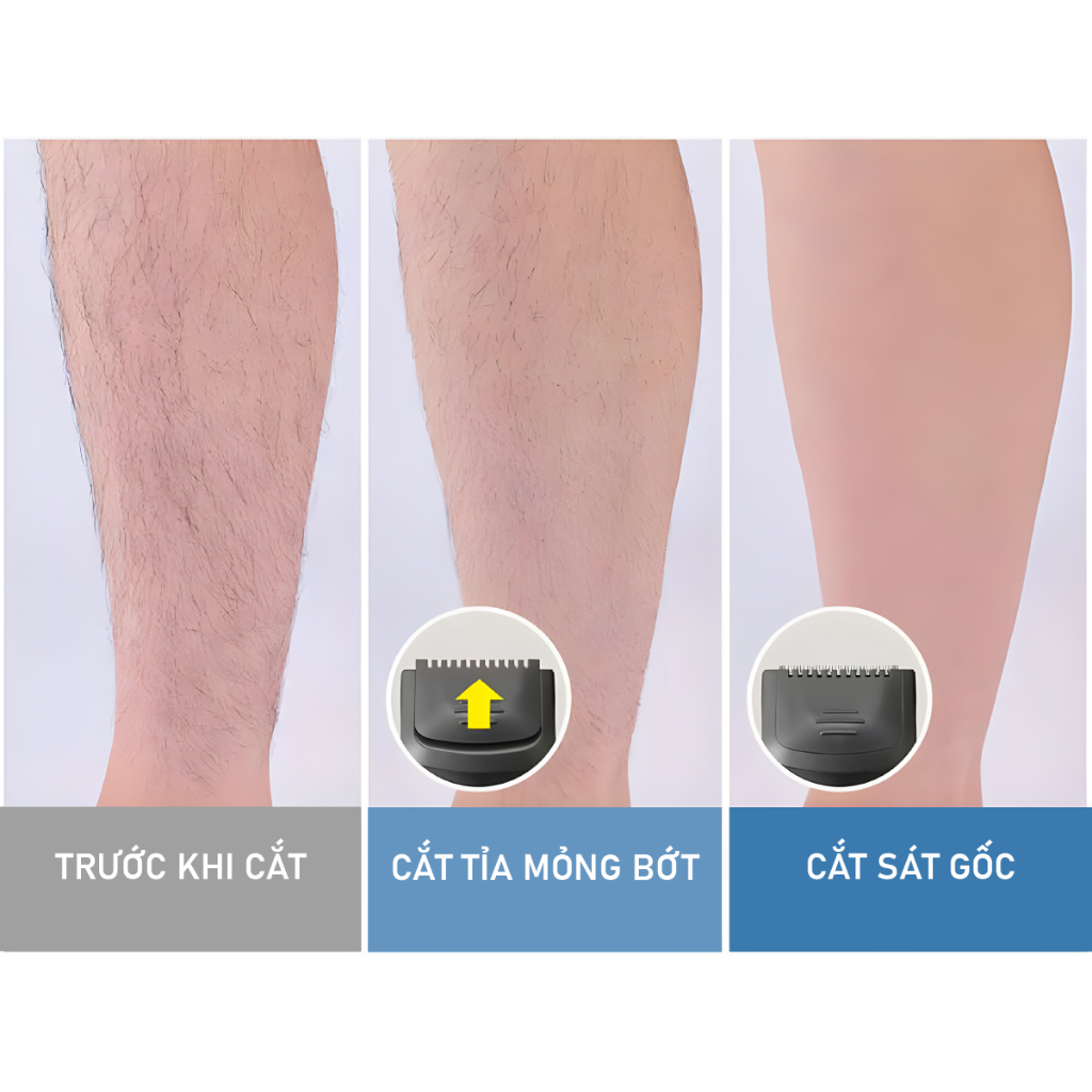 Máy Cạo Lông Với Đầu Lược Điều Chỉnh 3 Mức Độ Dài Dễ Thao Tác Tỉa Dễ Tháo Lắp Vệ Sinh Giúp Lông Luôn Gọn Gàng