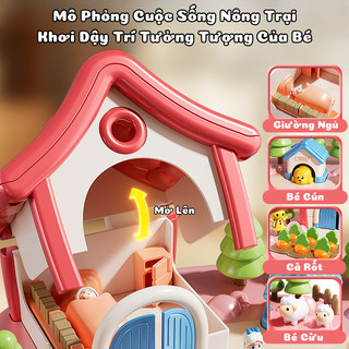 Đồ Chơi Nông Trại Vui Vẻ Fun Farm Điều Khiển Nhân Vật Từ Tính, Mô Phỏng Thế Giới Nông Trại Cho Bé Tưởng Tượng, Sáng Taọ
