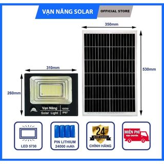 Đèn năng lượng mặt trời 100w
