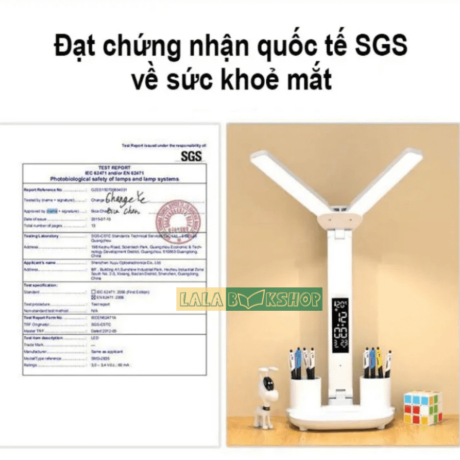 Đèn Học Led Để Bàn Làm Việc Thiết Kế Sáng Tạo Với 2 Thanh Led Rời, Cảm Ứng Tích Điện Pin, Chống Cận Thị