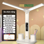 Đèn Học Led Để Bàn Làm Việc Thiết Kế Sáng Tạo Với 2 Thanh Led Rời, Cảm Ứng Tích Điện Pin, Chống Cận Thị