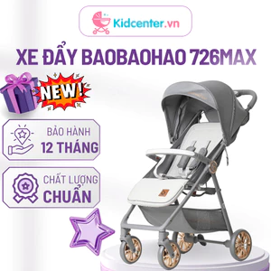 Xe Đẩy Cho Bé Baobaohao 726 Max Gấp Gọn Tiện Lợi, Đẩy Êm, Khối Lượng Nhẹ, Dễ Dàng Di Chuyển Khi Du Lịch