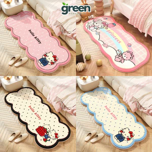Thảm Trải Sàn Cashmere Lông Cừu Mềm Mại Hello Kitty, Thảm Dài Chùi Chân Trang Trí Phòng Ngủ Sofa