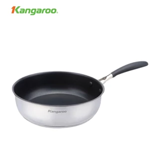 Chảo inox 26cm chống dính sâu lòng đáy từ Kangaroo KG2IF2604