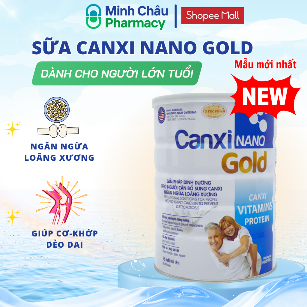 Sữa Bột CanXi Nano Gold Hộp 400 Gram Bổ sung Canxi-Hỗ Trợ Xương Khớp ...