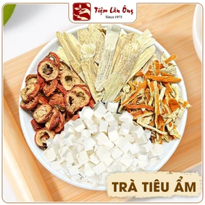 Trà khử ẩm, trà thảo mộc tiêu ẩm, set mix sẵn 4 vị: Hoàng kỳ, bạch linh, sơn tra, trần bì