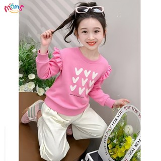 áO DàI Cho Bé GáI ÁO DàI Tay Cho Bé GáI HọA TiếT TráI Tim Dễ ThươNg DàNh Cho Trẻ Em áO Bé GáI