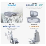 [MỚI - VOUCHER 200K] Ghế Công Thái Học Ergonomic DERGO ErgoX Full Lưới Chân Nhôm, Tay vịn Đa Chiều, Ngả 140° — ảnh 4