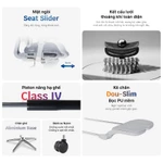 [MỚI - VOUCHER 200K] Ghế Công Thái Học Ergonomic DERGO ErgoX Full Lưới Chân Nhôm, Tay vịn Đa Chiều, Ngả 140° — ảnh 7