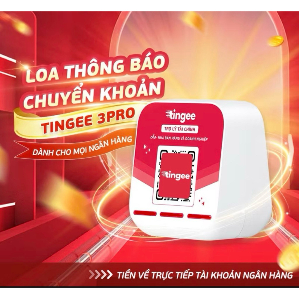Loa đọc thông báo chuyển khoản Tingee dành cho mọi cửa hàng, quán ăn | Bảo hành 12 tháng