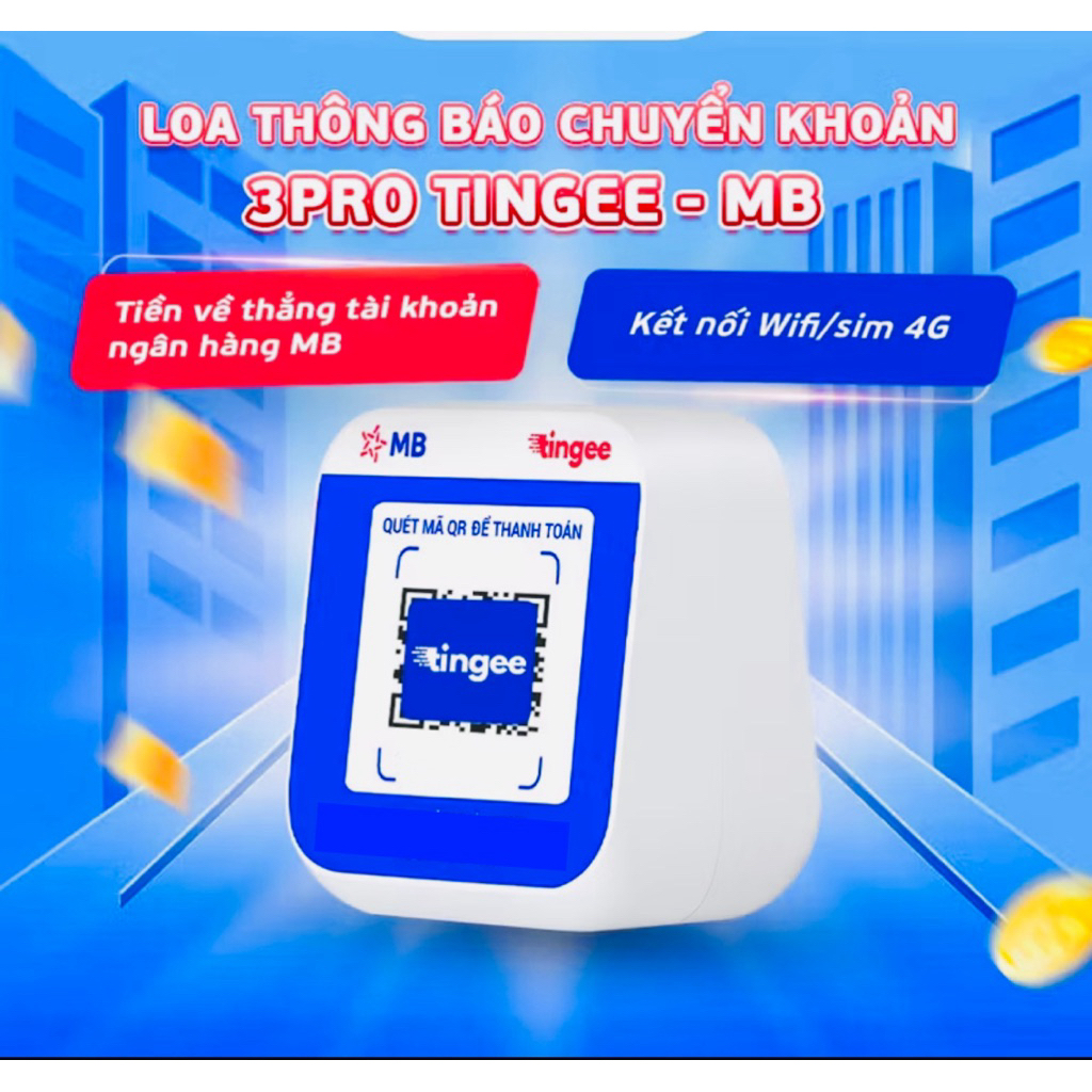 Loa đọc thông báo chuyển khoản MB dành cho mọi cửa hàng, về trực tiếp TKNH MB I Chính hãng bảo hành 12 tháng