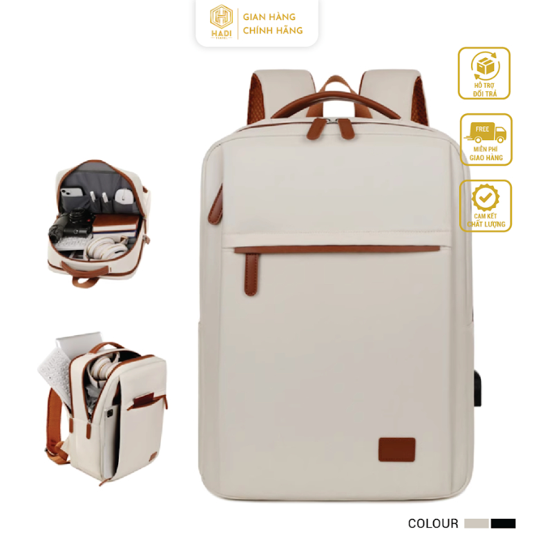 Balo du lịch Balo đựng laptop đa năng vải oxford chống thấm nước chống sốc B61 - Bag