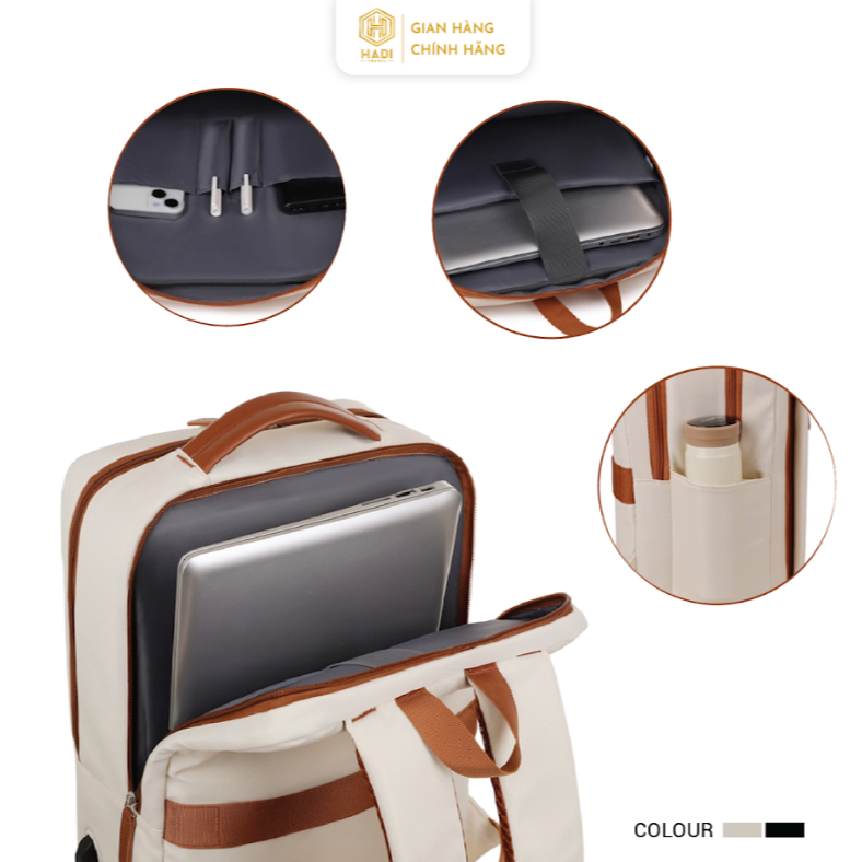 Balo du lịch Balo đựng laptop đa năng vải oxford chống thấm nước chống sốc B61 - Bag