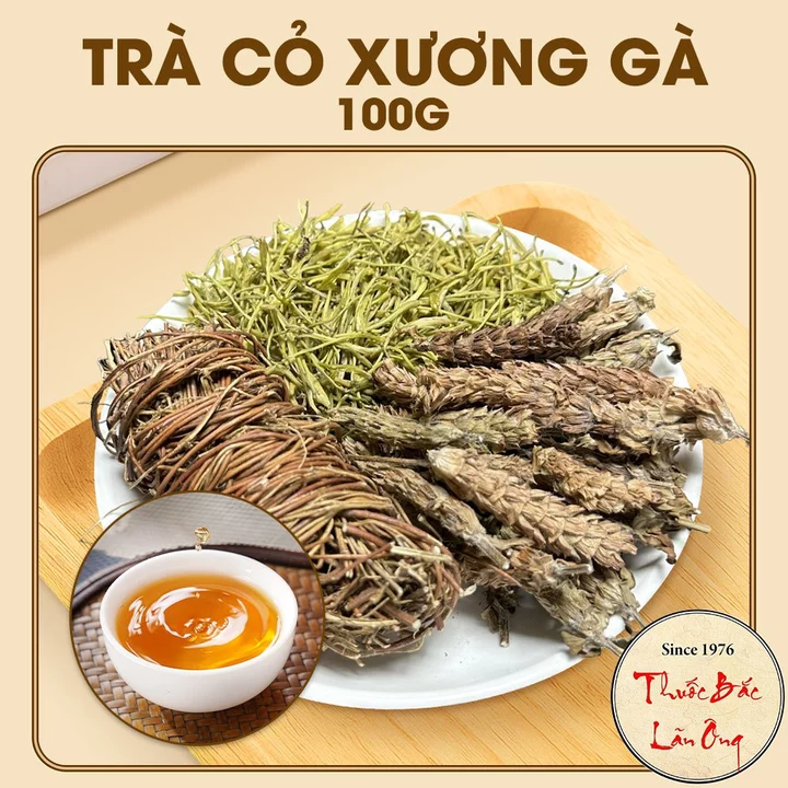 Trà cỏ xương gà, trà thảo mộc thanh lọc, set mix sẵn: kê cốt thảo, hạ khô thảo, hoa kim ngân - Lãn Ông