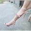 Sandal Mũi Vuông Hở Gót Màu Trắng Cao 11-12(T.hg)