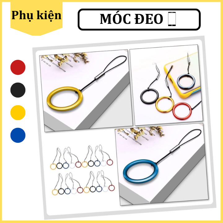 Dây đeo điện thoại dạng vòng xỏ tay bằng kim loại
