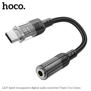 Bộ chuyển đổi âm thanh Hoco LS37 Spirit TypeC sang 3.5 (Đen)