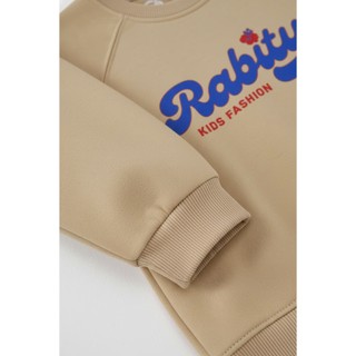 Bộ nỉ dài tay bé gái Rabity 966.007