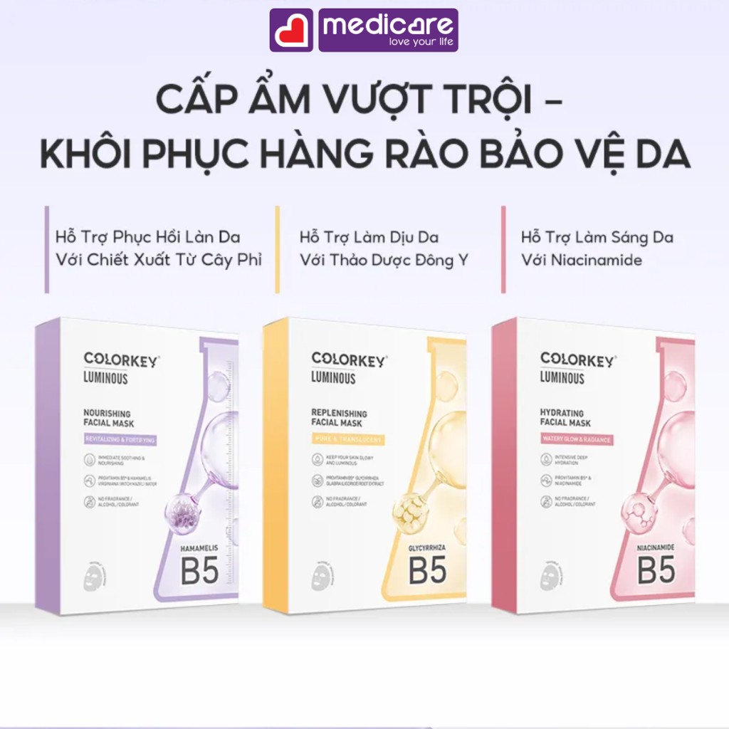 Mặt nạ COLORKEY facial mask 10 gói