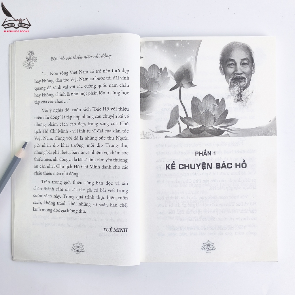 Sách- Bác Hồ Với Thiếu Niên Nhi Đồng - Tuệ Minh - NXB Văn Học - Bìa mềm