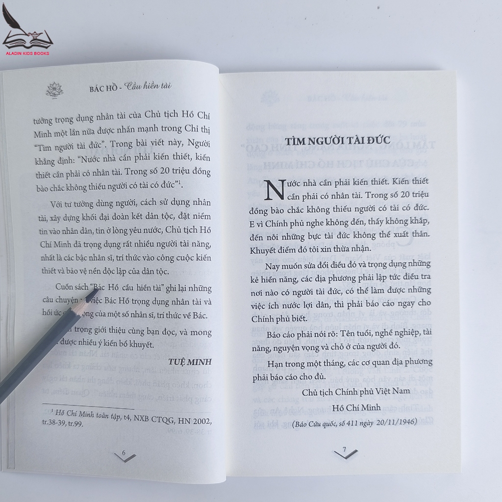 Sách-Bác Hồ Cầu Hiền Tài - Tuệ Minh - ABBOOKS - Bìa mềm