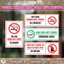 Decal Cảnh Báo Vui Lòng Không Hút Thuốc - Biển Cấm Hút Thuốc, No Smoking Dán Kính, Tường, Gỗ Tiện Lợi - DCBB009