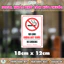 Decal Cảnh Báo Vui Lòng Không Hút Thuốc - Biển Cấm Hút Thuốc, No Smoking Dán Kính, Tường, Gỗ Tiện Lợi - DCBB009