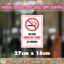 Decal Cảnh Báo Vui Lòng Không Hút Thuốc - Biển Cấm Hút Thuốc, No Smoking Dán Kính, Tường, Gỗ Tiện Lợi - DCBB009