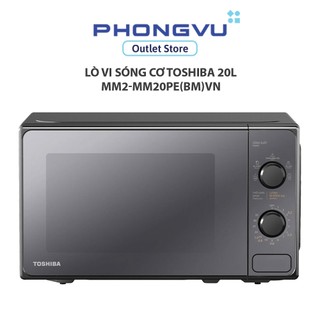 Lò Vi Sóng Cơ Toshiba 20L MM2-MM20PE(BM)VN - 800W, 5 Mức Công Suất, Rã Đông, Hâm Nóng, Nấu Ăn, Hẹn Giờ 35 Phút - BH 12T