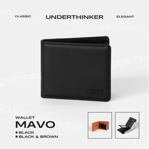Ví Da PU Ngang MAVO Basic Bóp Đựng Tiền Thẻ Nhiều Ngăn Cầm Tay Nam Nữ Unisex | UNDER THINKER