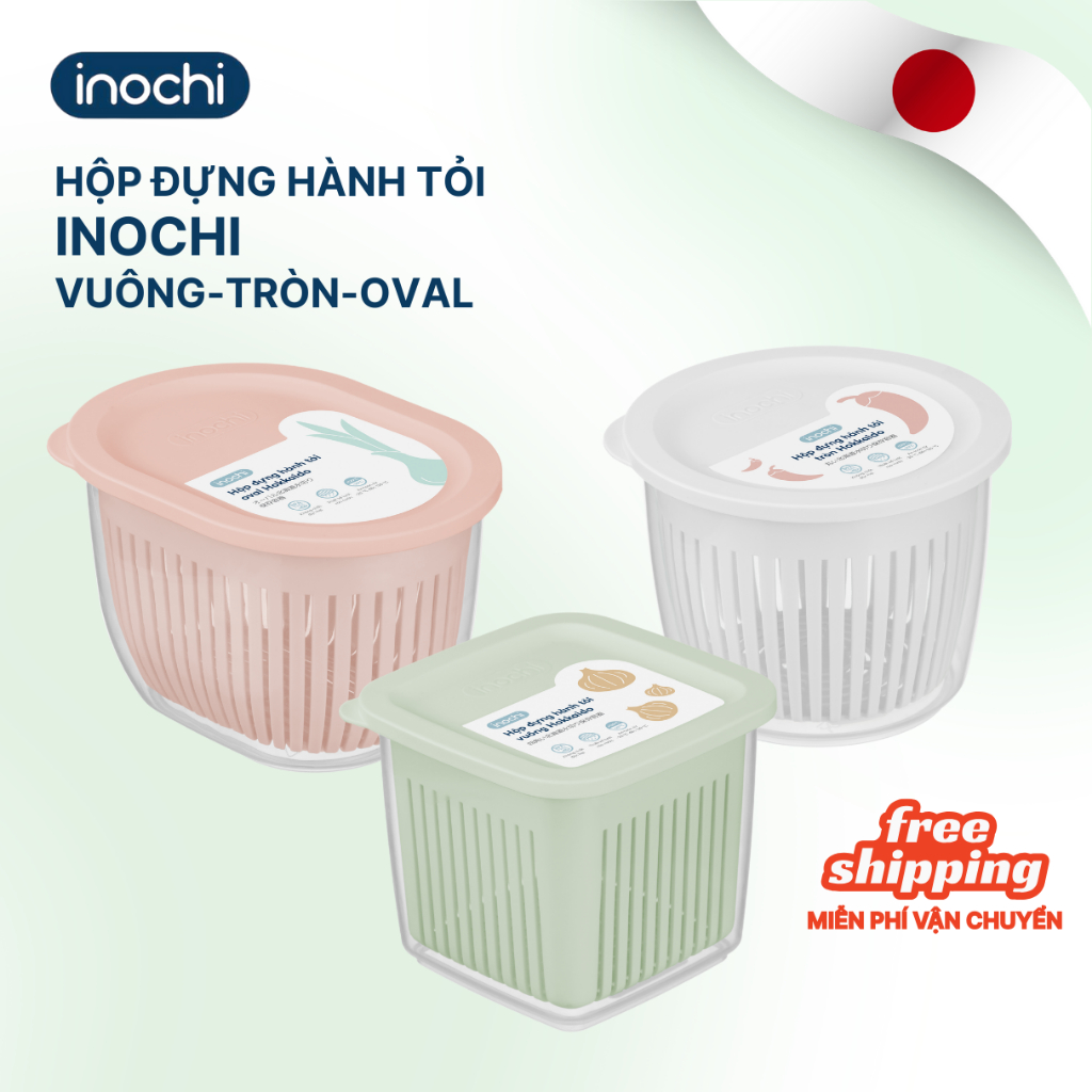 Hộp đựng hành tỏi Inochi - Hokkaido bảo quản tươi lâu, an toàn