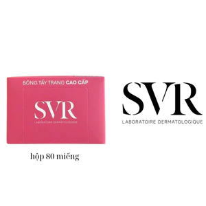 Bông tẩy trang cao cấp SVR hộp 80 miếng, mềm mịn, thấm hút tốt